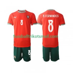 Fußballtrikots Portugal Bruno Fernandes 8 Kinder 2025-2026 Kurzarm Heimtrikotsatz kaufen